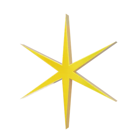 Estrella chispeante  3D Icon