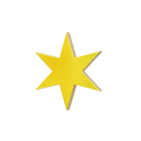 Estrella chispeante  3D Icon