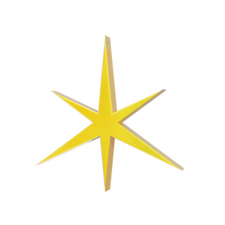 Estrella chispeante  3D Icon