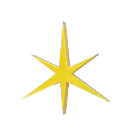 Estrella chispeante  3D Icon