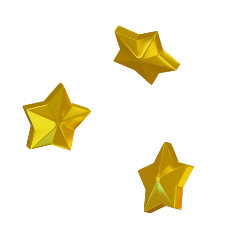 Prima Estrella Dorada 3D Icon