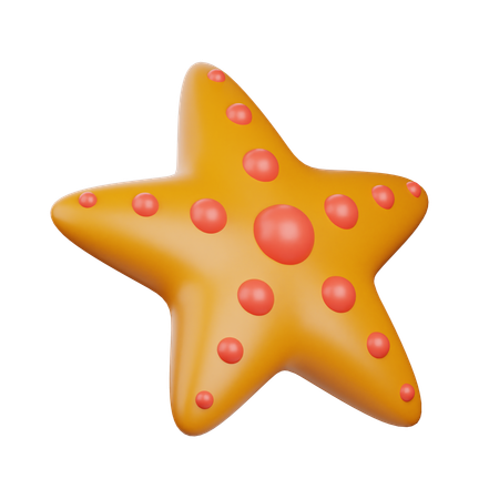 Estrella de mar  3D Icon