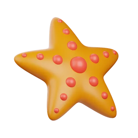 Estrella de mar  3D Icon