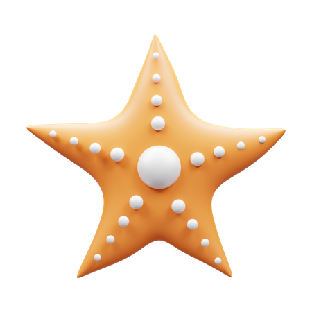 Estrella de mar  3D Icon