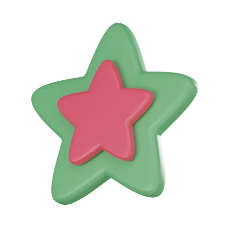Estrella de navidad  3D Icon