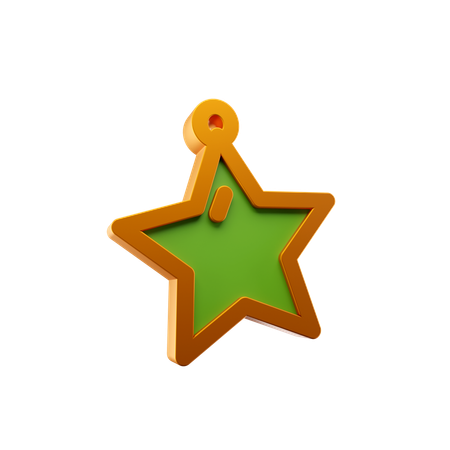 Estrella de navidad  3D Icon