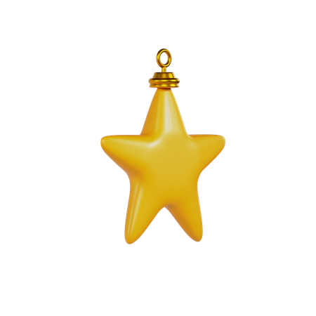 Estrella de navidad  3D Icon