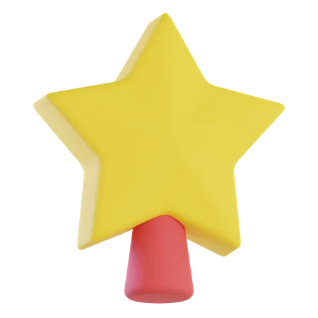 Estrella de navidad  3D Icon