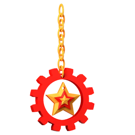 Estrella de navidad  3D Icon