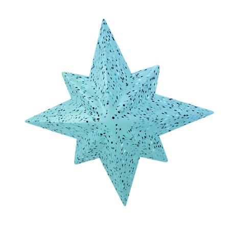 Estrella de navidad  3D Icon