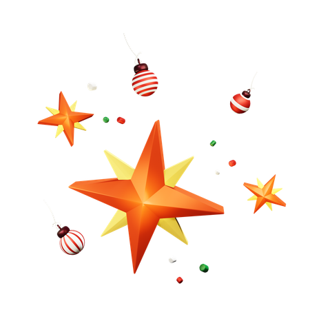 Estrella de navidad  3D Icon