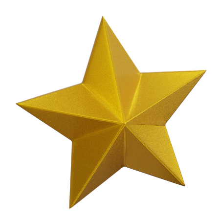 Estrella de navidad  3D Icon