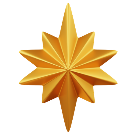 Estrella de navidad  3D Icon