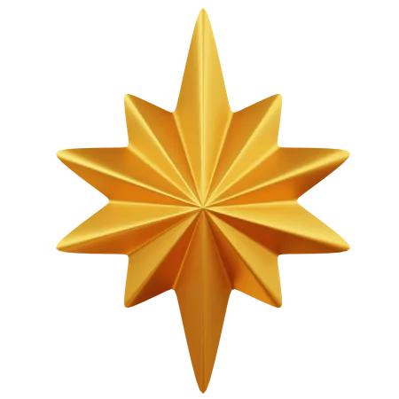 Estrella de navidad  3D Icon