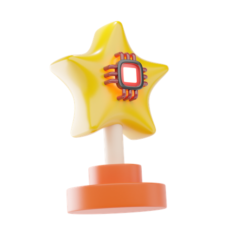 Estrella de recompensa  3D Icon