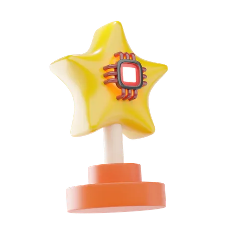 Estrella de recompensa  3D Icon