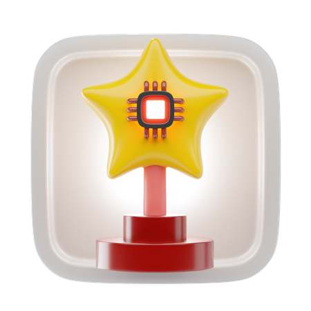 Estrella de recompensa  3D Icon