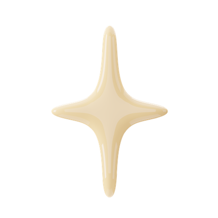 Estrella decorativa  3D Icon