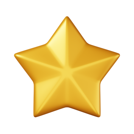 Estrella de oro  3D Icon