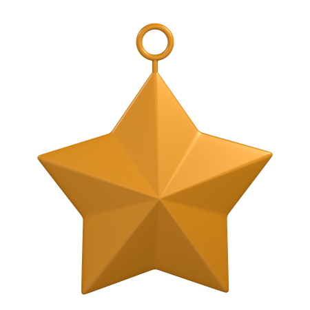 Estrella dorada  3D Icon