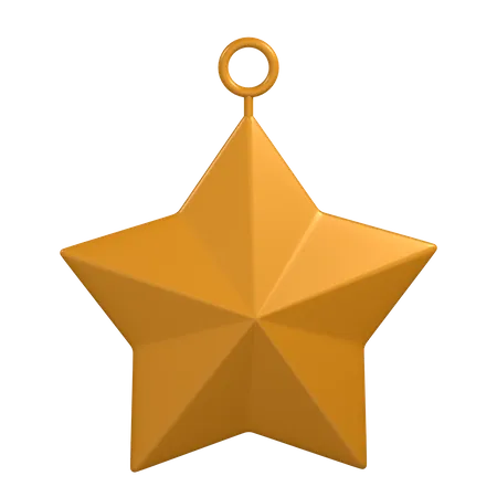 Estrella dorada  3D Icon