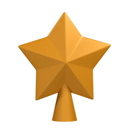 Estrella dorada  3D Icon