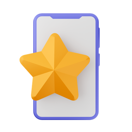 Estrella en línea  3D Icon