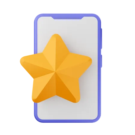 Estrella en línea  3D Icon