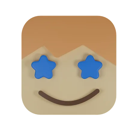 Estrella golpeada  3D Emoji