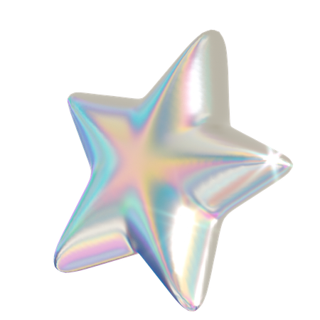 Estrella holográfica  3D Icon