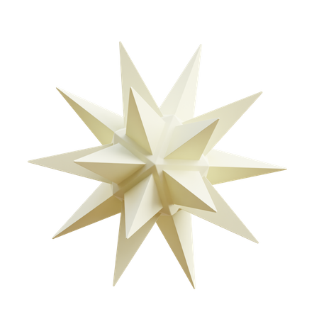 Estrella de pico  3D Illustration