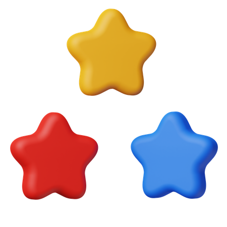 Estrellas  3D Icon