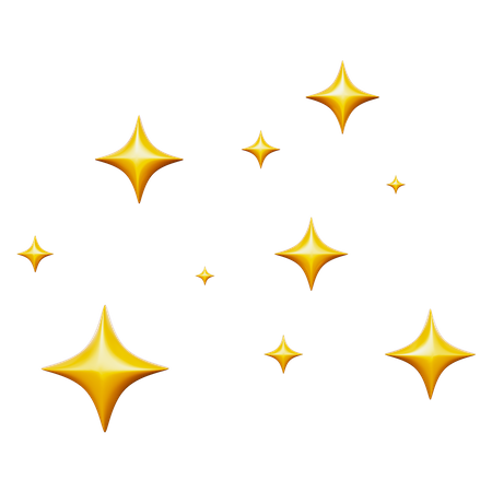 Estrellas chispeantes  3D Icon