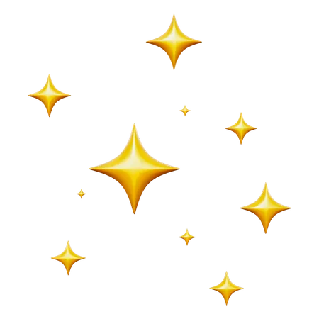 Estrellas chispeantes  3D Icon