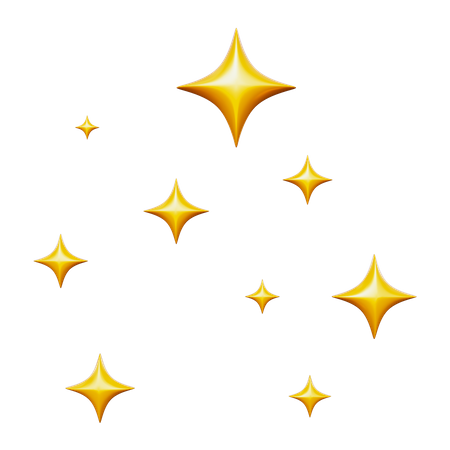 Estrellas chispeantes  3D Icon