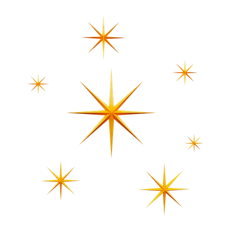 Estrellas chispeantes  3D Icon