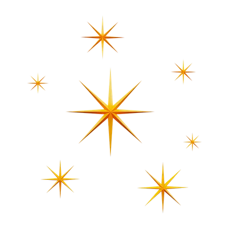 Estrellas chispeantes  3D Icon