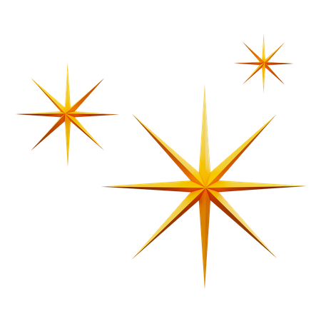 Estrellas chispeantes  3D Icon