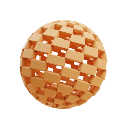 Esfera de alambre  3D Icon