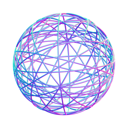 Estructura metálica redonda  3D Icon