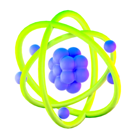 Estructura atomica  3D Icon