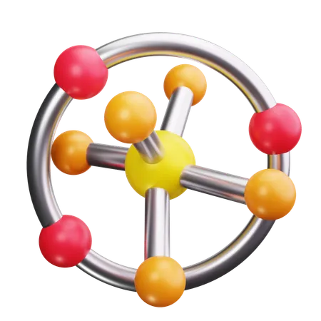 Estructura atomica  3D Icon