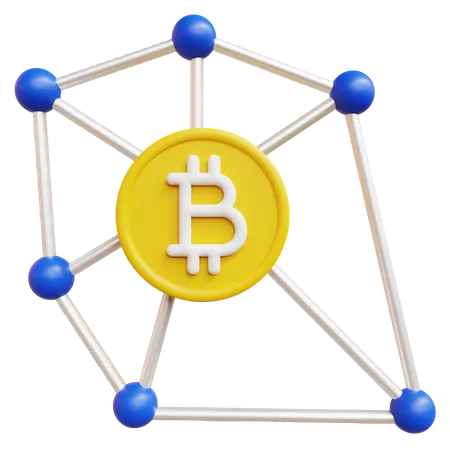 Estructura bitcoin  3D Icon