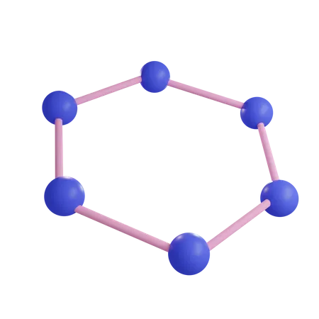 Estructura circular  3D Icon