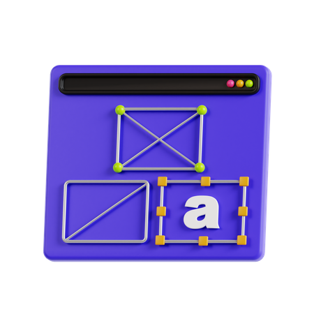 Estructura alámbrica  3D Icon