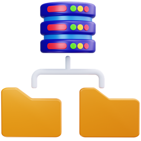 Estructura de base de datos  3D Icon