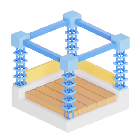 Estructura de la casa  3D Icon