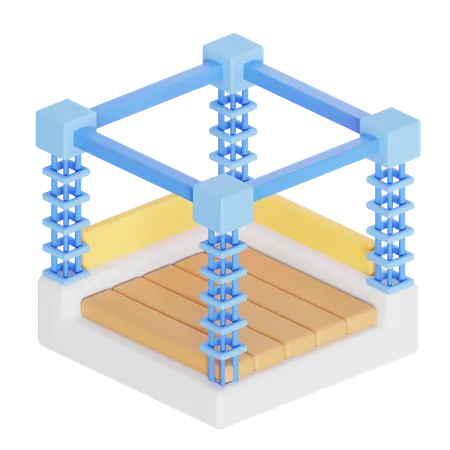 Estructura de la casa  3D Icon