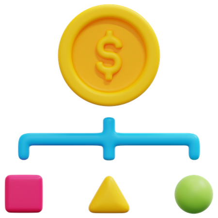 Estructura de costo  3D Icon