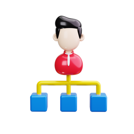 Estructura de equipo  3D Icon